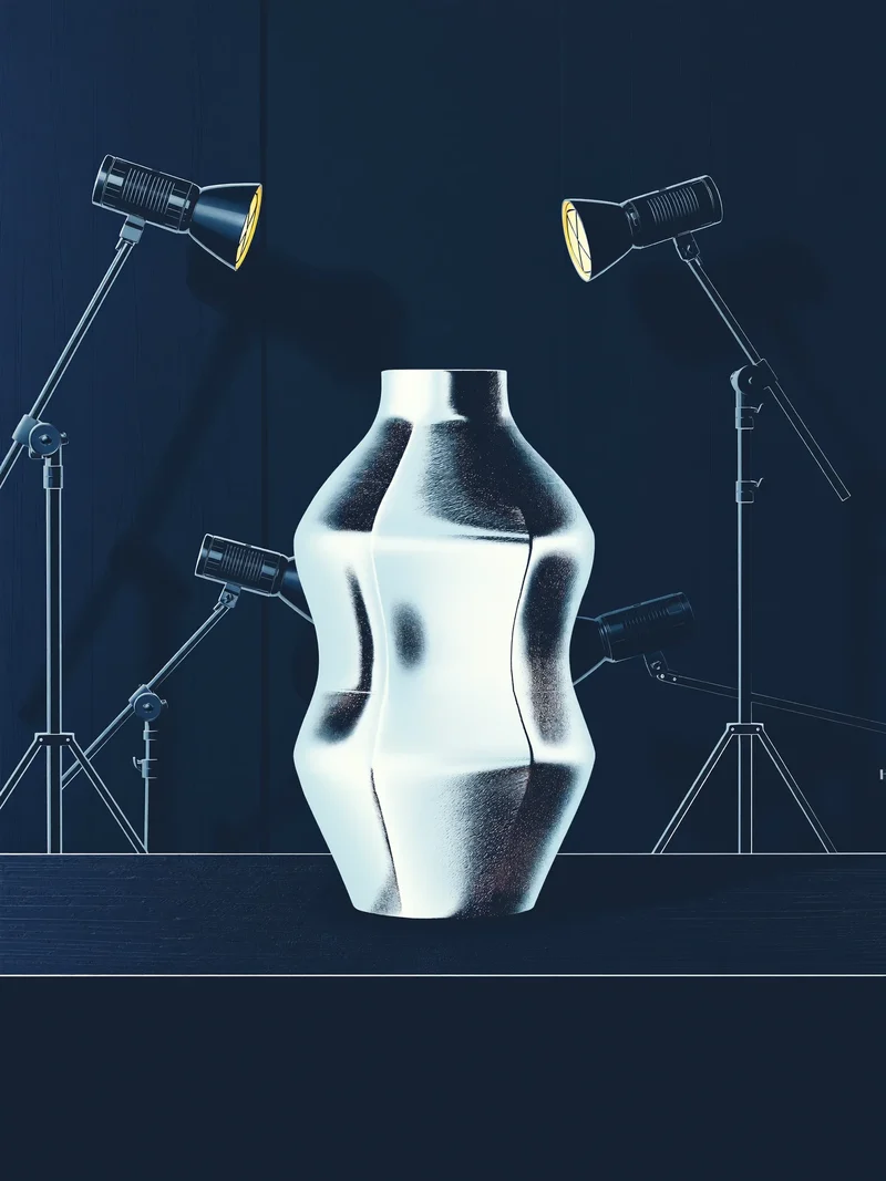 Ilustrație generată: concept de ședință de studio creativ.